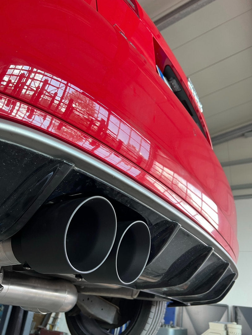 Audi RS3 8P CEPA 3,5 Zoll Abgasanlage – zweite Originalansicht MH-Pipes